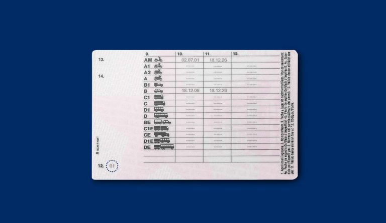 Descubre los que significan los códigos en tu carnet de conducir